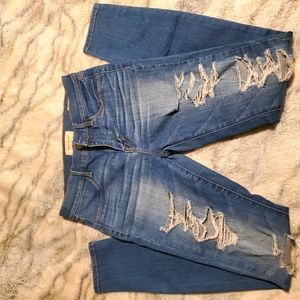 Pacsun Skinny Jeans Jeggings Size 27 Rip Styled